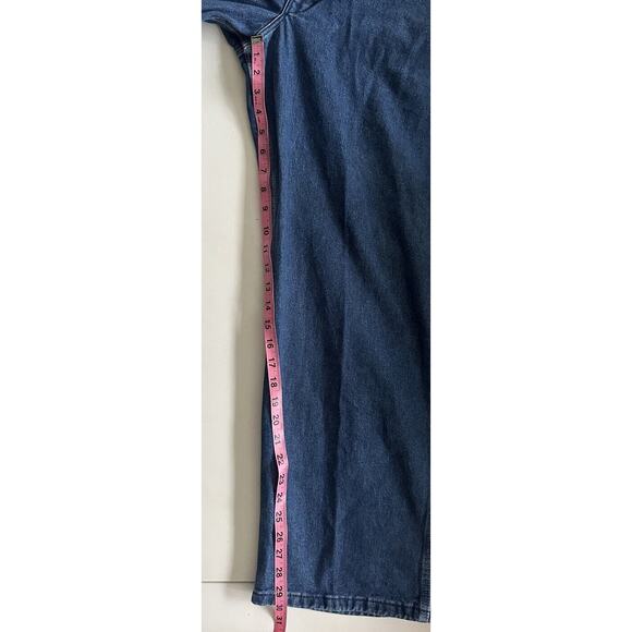 Bib Overalls Dickies Mens Blue Denim Work Wear Made in Mexico 8396SNB 36 X 30 - Picture 10 of 11